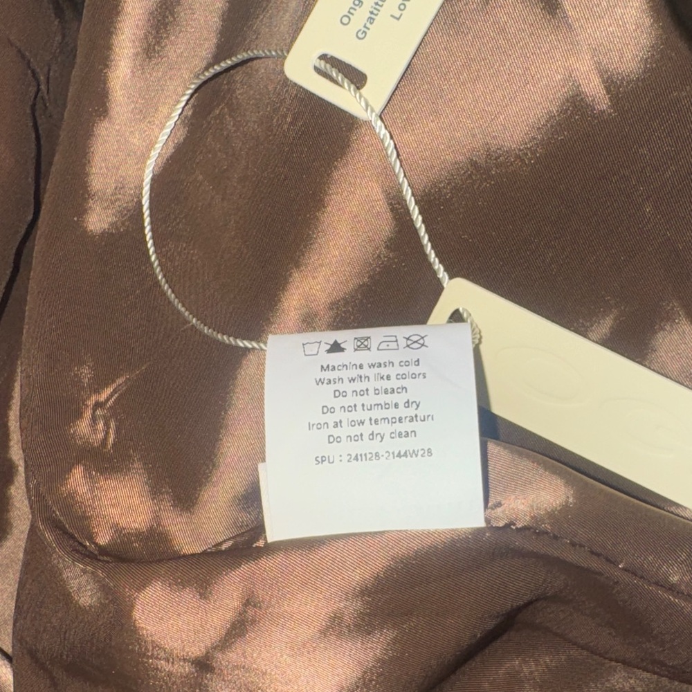 OGL NEW NWT size Medium Brown Belted Trench Coat waterproof - Picture 8 of 8